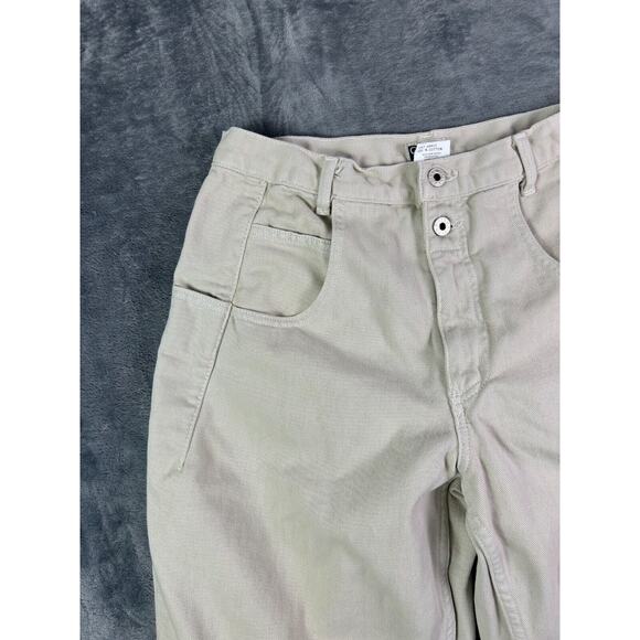 Vintage Guess USA American Tradition Jeans 31x29 Beige Straight Fit 90s - Picture 5 of 15